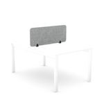 Desk Mtd Pet Screen 1190X400Mm Grey