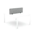 Desk Mtd Pet Screen 1390X400Mm Grey