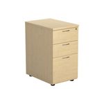 Jemini 3 Drw Desk High Pedestal Mpl