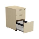 Jemini 3 Drw Desk High Pedestal Mpl