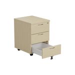 Jemini 3 Drw Mobile Pedestal Maple