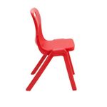 Titan One Piece Clsm Chair Red