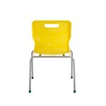 Titan 4 Leg Clsm Chair Yellow