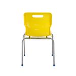 Titan 4 Leg Clsm Chair Yellow