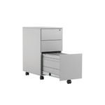 Jemini 3 Drw Mobile Pedestal Silver