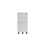 Jemini 3 Drw Mobile Pedestal White