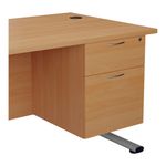 Jemini 2 Drw Fixed Pedestal Beech