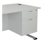 Jemini 2 Drw Fixed Pedestal White