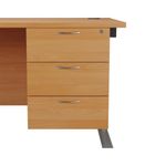 Jemini 3 Drw Fixed Ped Beech