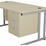 Jemini 3 Drw Fixed Ped Maple
