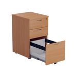 Jemini 3Drw Under Desk Ped V2 Beech