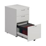 First 3 Drw Under Desk White