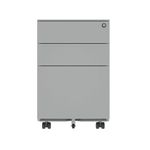 Astin 3 Drw Mob Udesk Stl Ped Silver