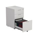 Jemini 3 Drw Under Desk White