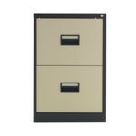 Talos 2 Drw Filing Cab Coffee Cream