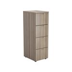 Jemini 4 Drw Filing Cab Grey Oak