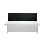 Jemini Straight Mtd Desk Screen Blk