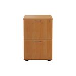 Jemini 2 Drawer Filing Cabinet Beech