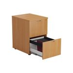 Jemini 2 Drawer Filing Cabinet Beech