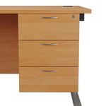 Jemini 3 Drw Fixed Ped Beech