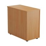 First 3Drw Desk High Pedestal Beech