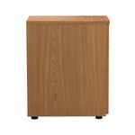 First 3 Drw Dskh Pedestal Nova Oak