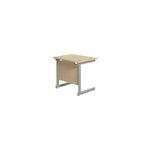 Jemini Single Rect Desk 800 Maple