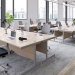 Jemini Single Rect Desk 800 D/Wal