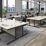 Jemini Single Rect Desk 800 D/Wal