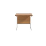 Jemini Single Rect Desk 800 N/Oak