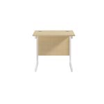 Jemini Single Rect Desk 800 Maple