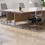 Jemini Single Rect Desk 800 Maple