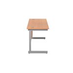 Jemini Rect Desk 1200 Beech/Silver