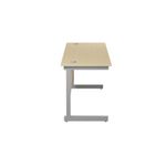 Jemini Rect Desk 1200 Maple/Silver