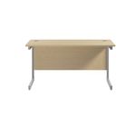 Jemini Rect Desk 1200 Maple/Silver