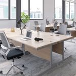 Jemini Rect Desk 1200 D/Wal/Slv