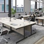 Jemini Single Rect Desk 1400 N/Oak