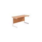 Jemini Single Rect Desk 1400 Beech