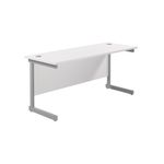Jemini Single Rect Desk 1600 White