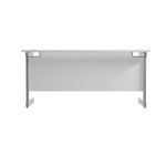 Jemini Single Rect Desk 1600 White
