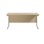 Jemini Single Rect Desk 1600 Maple