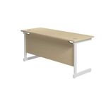 Jemini Single Rect Desk 1600 Maple