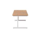 Jemini Rect Desk 1200 N/Oak/White