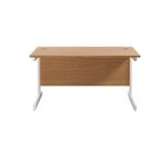Jemini Rect Desk 1200 N/Oak/White