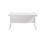 Jemini Single Rect Desk 1200 White
