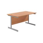 Jemini Single Rect Desk 1400 Beech