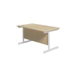 Jemini Single Rect Desk 1400 Maple