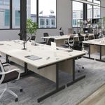 Jemini Rdl Lh Cantilever Desk Beech
