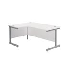 Jemini Rdl Lh Cantilever Desk White