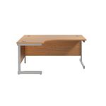 Jemini Rdl Lh Cantilever Desk N/Oak